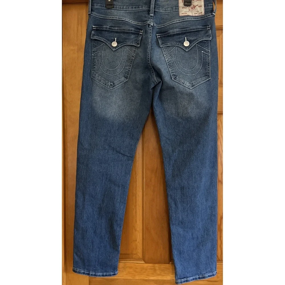 True Religion Jeans Geno Mens 32 Relaxed Slim Flap Pockets